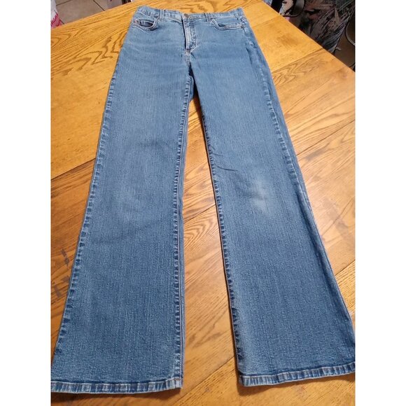 NYDJ Denim - NYDJ Jeans 10 Womens BLUE BOOTCUT Preowned Summer Winter Casual Work Used Chic
